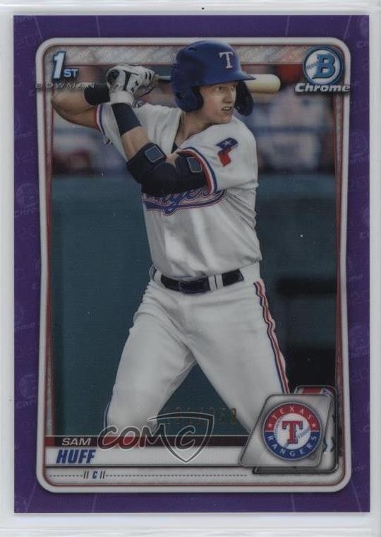2020 Bowman Chrome Prospects Purple Refractor /250 Sam Huff #BCP-33 1ek2