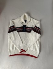 Tommy Hilfiger Fair Isle Shawl-Collar Sweater Size 8/10 Kids Boys