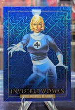 2024 SkyBox Marvel Masterpieces 92 Platinum Invisible Woman #39 Blue Traxx
