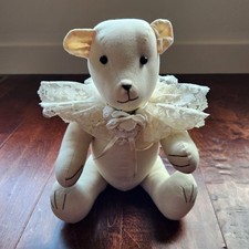Vintage Teddy Bear Movable Appx 17 Inches Linen