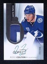 2021-22 Upper Deck The Cup Rookie 172/249 Ross Colton #129 Patch Auto 0l7x