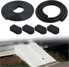 for Bilco Basement Door Weatherstrip Kit (4 Cap Seal Pad,1 Bulb Trim Gasket,1 U