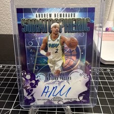 2025-26 Topps Chrome Andrew Nembhard Stratospheric Auto /75 Pacers SP