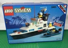 LEGO System 6483 Coastal Patrol 9V 1994 Police Boat Complete w/ Box Instructions