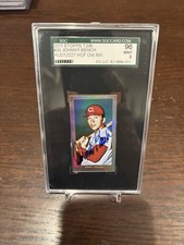 Topps 2011 eTopps T206 Johnny Bench #30 Old Mill Auto SGC 9 Cincinnati Reds