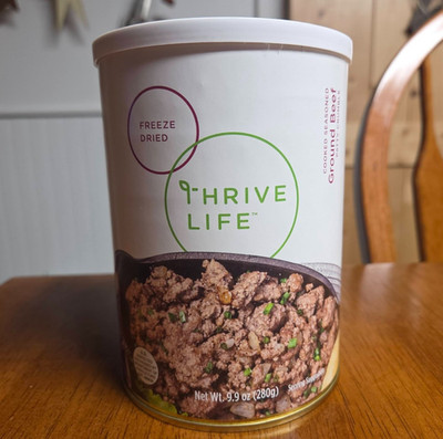 Thrive Life GROUND BEEF ~  7 Servings  ~ Shelf Life 25 Years ~ Emergency Food