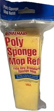 Royalmaid Poly Sponge Mop Refill Sealed NOS Made in USA w Screws
