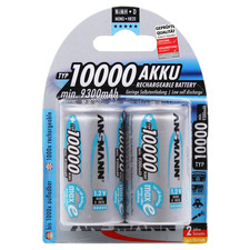 Ansmann D HR20 10000mAh Rechargeable Batteries **Ultra High Capacity**
