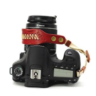 Wrist Strap, Vintage Leather Hand Strap for DSLR SLR Mirrorless, Adjustable S...