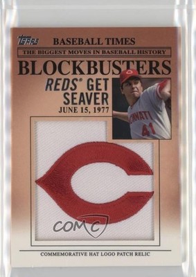 2012 Topps Update Blockbusters Hat Logo Patch Tom Seaver #BP-12 Patch HOF 0a3