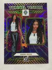 2025 Panini Donruss WNBA Angel Reese Tunnel Vision #9 Green Fireworks 321/399