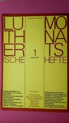 153483 LUTHERISCHE MONATSHEFTE