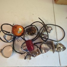 BMW Airhead Motorcycle Chrome Spot Lights Rare Running