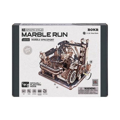 ROBOTIME ROKR DIY 3D Holzpuzzle Puzzle Modellbausatz Geschenk Marmor Raumhafen LGC01