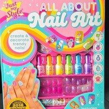 Just My Style All About Nail Art Kit 1044pc Polishes, Adhesive Nails, Stickers