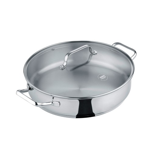 BERNDES Padella di servizio B.BRILLIANT 24 cm 2,8 litri con coperchio in vetro - Foto 1 di 1