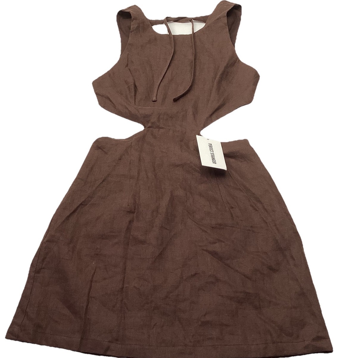 Manhattan Cut Out Mini Dress Chocolate Brown Linen Size 8 Perfect Stranger | eBay Australia Manhattan Cut Out Mini Dress Chocolate Brown Linen Size 8 Perfect Stranger | eBay Australia