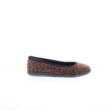 Easy Spirit Brylee SEBRYLEE Womens Brown Suede Slip On Ballet Flats Shoes