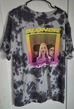 Blondie Debbie Harry T Shirt concert tour lp cd TIE DIE L Large