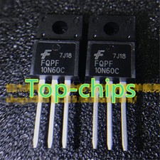 5 PCS FQPF10N60C FQPF 10N60C 10N60 600V 10A N-Channel MOSFET New TO-220F