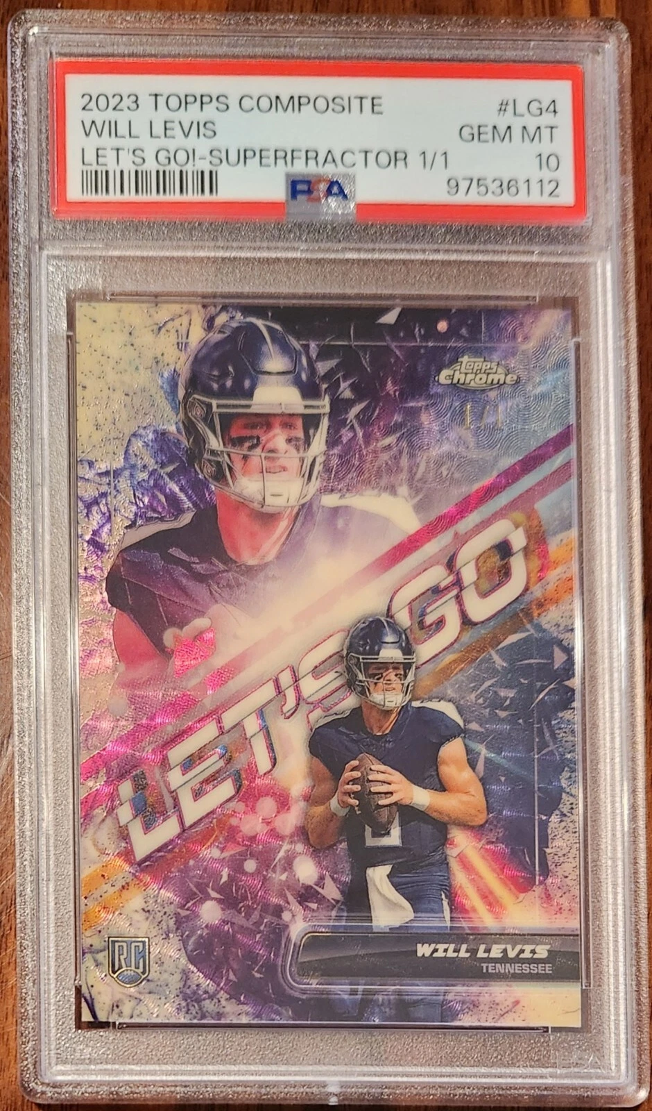 Will Levis Topps Composite Let's Go! #LG4 Superfractor 1/1