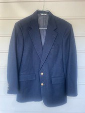 Polo University by Ralph Lauren Blue wool Sports Coat size 44 gold buttons