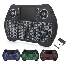 Backlit Mini Wireless Keyboard Touchpad Mouse Combo Handheld Keyboard