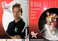 TORSTEN KIENA&szlig; Autogramm AK Autogrammkarte Eishockey DEG Metro Stars 2002-03