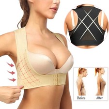Chest Brace Up for Women Posture Corrector Shapewear Top Back Support Bra Shaper