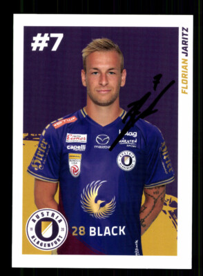 Florian Jaritz Autogrammkarte Austria Klagenfurt 2022-23 Original Signiert