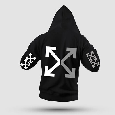 Men's off-white street style Hoodie casual Hooded Sweatshirt