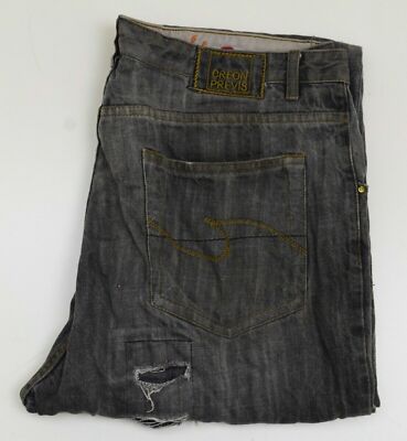 J1901 CREON PREVIS HERREN JEANS GRAU DENIM W36R L30