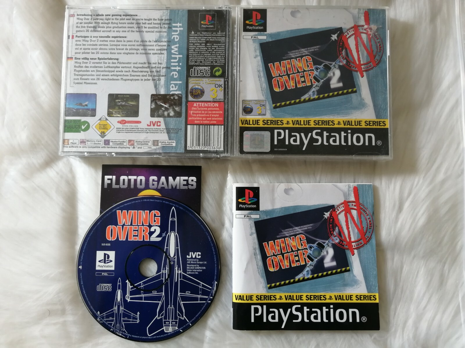 Jeu Wing Over 2 Value Series Playstation 1 PS1 PAL Complet CIB - Floto Games