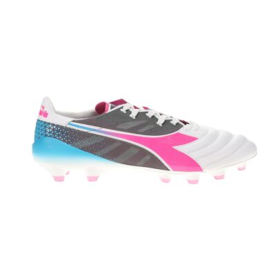Diadora Mens Brasil Elite Veloce GR ITA LPX Soccer Cleats Blue Pink White 8 M
