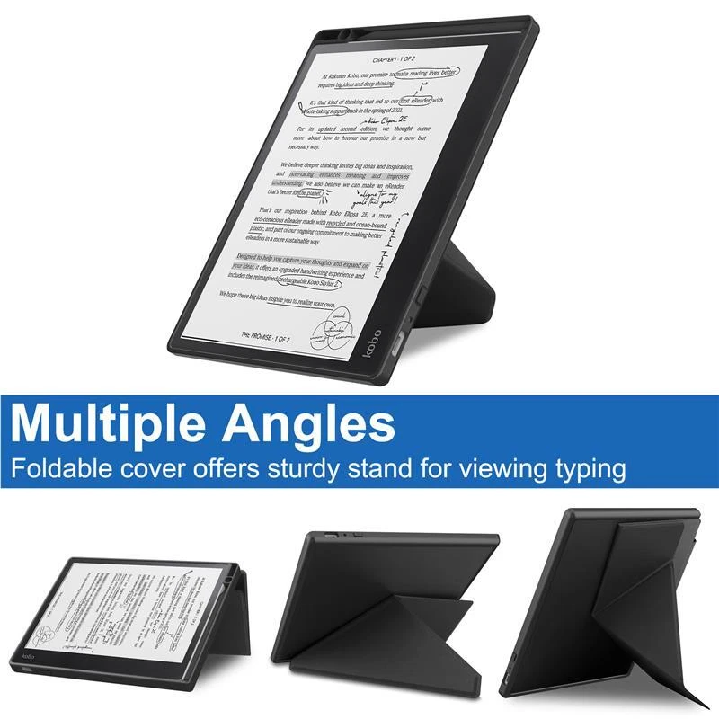 Hybrid Case For Kobo Elipsa 2E 2023 eReader Leather Fold Stand Cover Sleep Flip - Image 4 of 4
