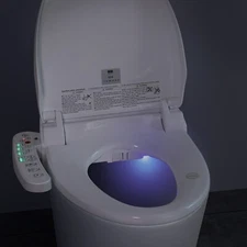 Elongated Smart Toilet Bidet Seat Electric Heated Warm Air Dry Clean Deodorize