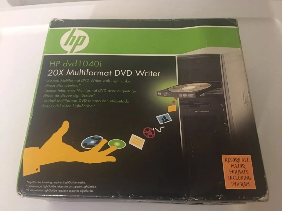 HP DVD 1040i Internal 20X Multiformat DVD Writer DVD RW DL Lightscribe - Image 3 of 4