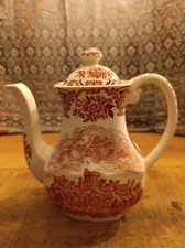 Wedgwood Royal Homes of Britain Rot Kaffeekanne Kanne 1,0 Liter