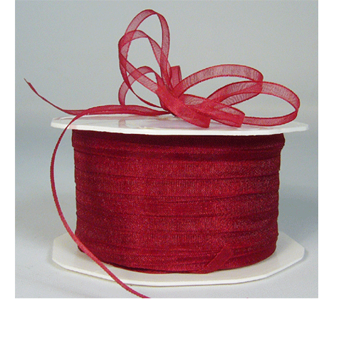 Rotolo nastro organza 1/8" semplicemente trasparente 50 iarde - Foto 2 di 12