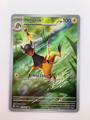 Pokemon TCG Heliolisk 177/167 Twilight Masquerade Illustration Rare MINT