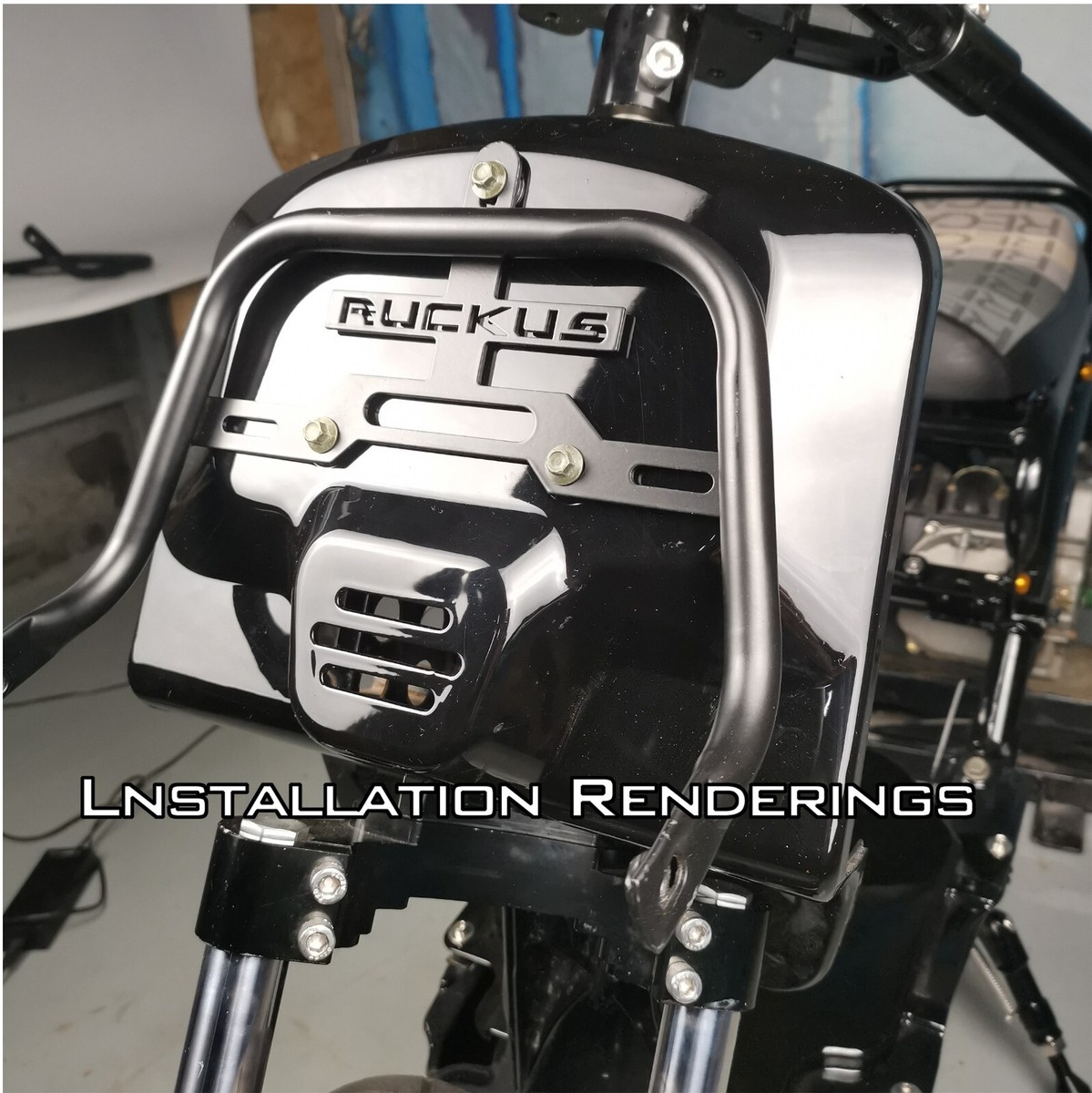 Lowered Headlight Bracket Headlamp Shelf For GY6 Honda Ruckus