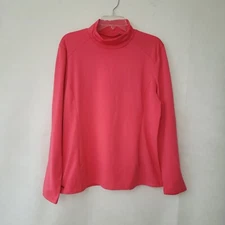 Nivo Shirt Womens XL Salmon Long Sleeve Mockneck Pullover Active NI8210194