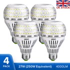 2/4Pack SANSI LED Light Bulb 27W 5000K Cool White Energy Saving 4000LM Home Lamp