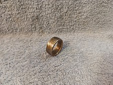 1984 Kennedy Half Dollars size 10  coin ring handmade mixed metals ,