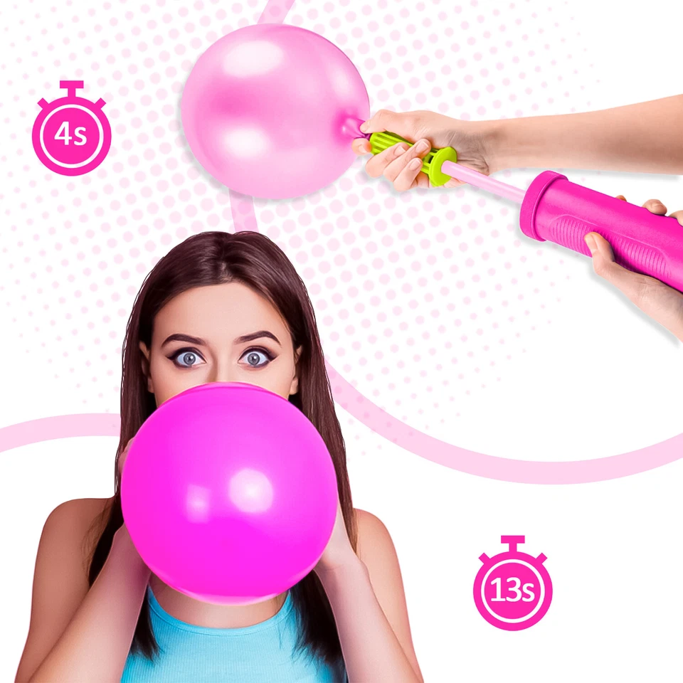 AEX Balloon Pump Air Inflator Portable hand pump for inflatables Birthday Party - Image 4 of 4