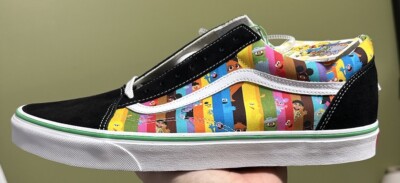 VANS x Sesame Street Old Skool Sneaker Men's Size 13 Rainbow Stripes Shoes NEW