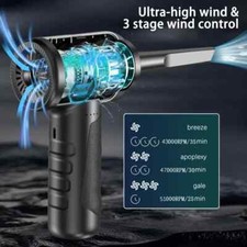 Compressed Air Duster with Air Blower 100000RPM Vacuum Cleaner and Air Duster