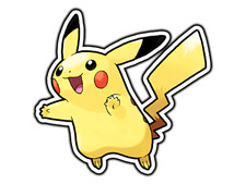 Pikachu Waterproof Vinyl Sticker Decal Die-Cut