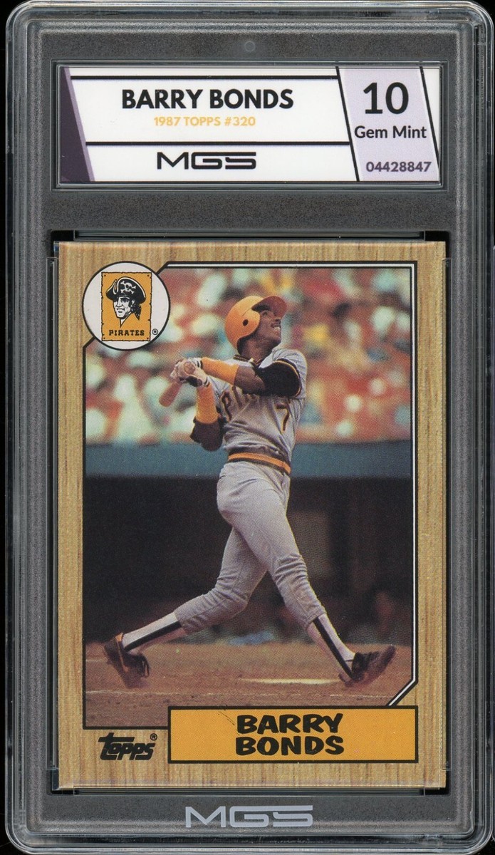 1987 Topps #320 Barry Bonds MGS GRADED 10 Gem Mint Rookie Card RC
