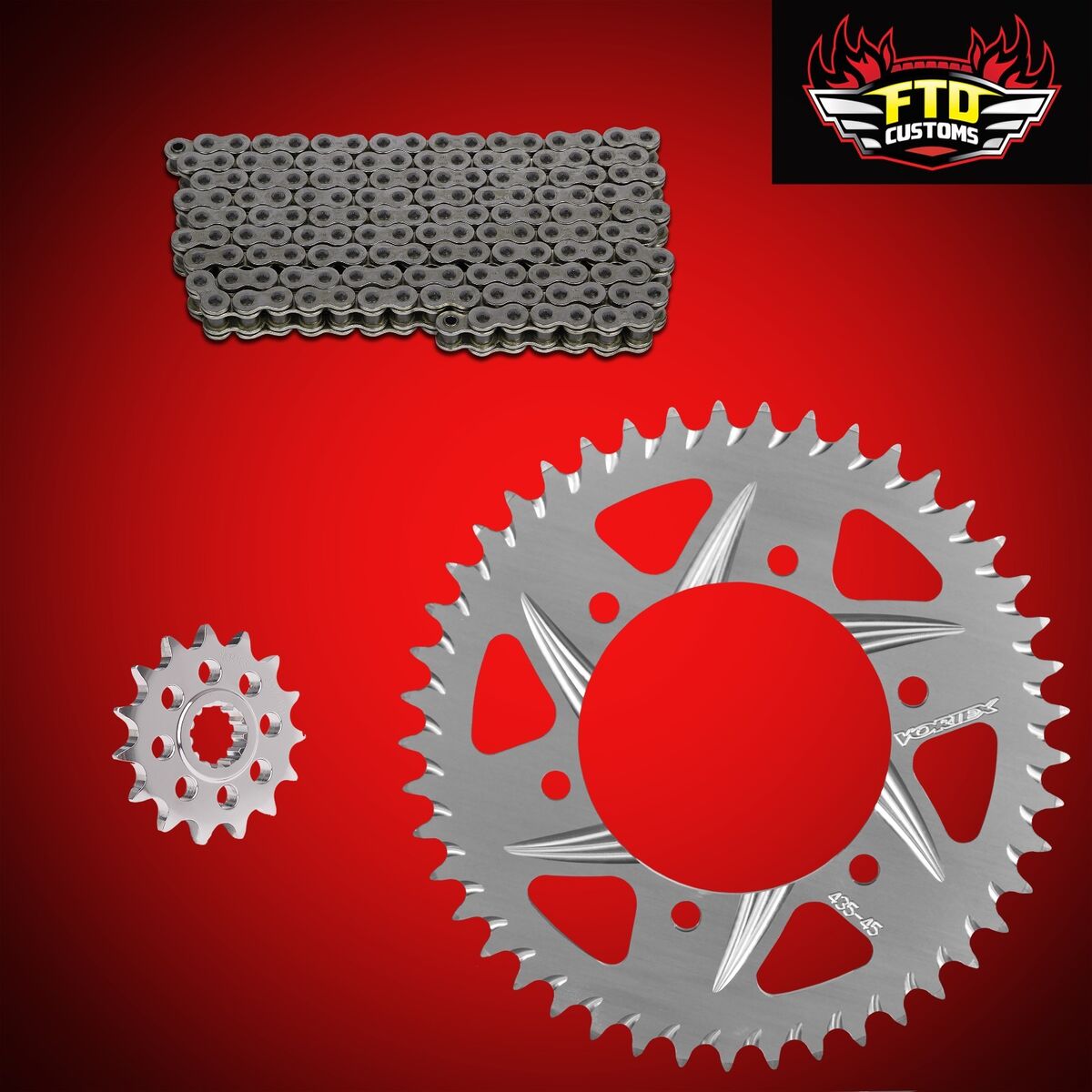 2021-2023 OEM Replacement Kawasaki Ninja ZX-10R Chain and 2021-2023 OEM Replacement Kawasaki Ninja ZX-10R Chain and